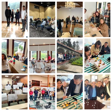 Participantes colaborando durante un taller de habilidades blandas con Omar Cifuentes